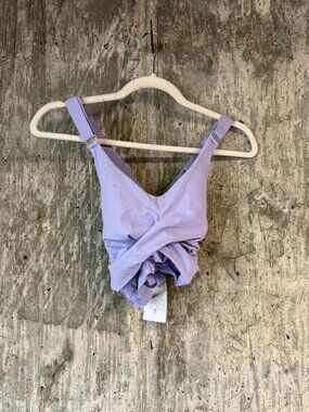BUFFBUNNY Women's Candy Wrap Sports Bra Size M In Lavender Haze